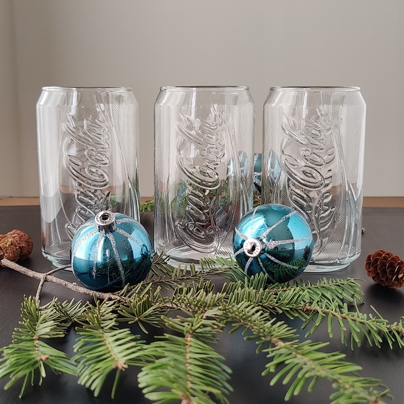 3 Coca Cola clear glasses in the shape of a can - Picture 11 of 11